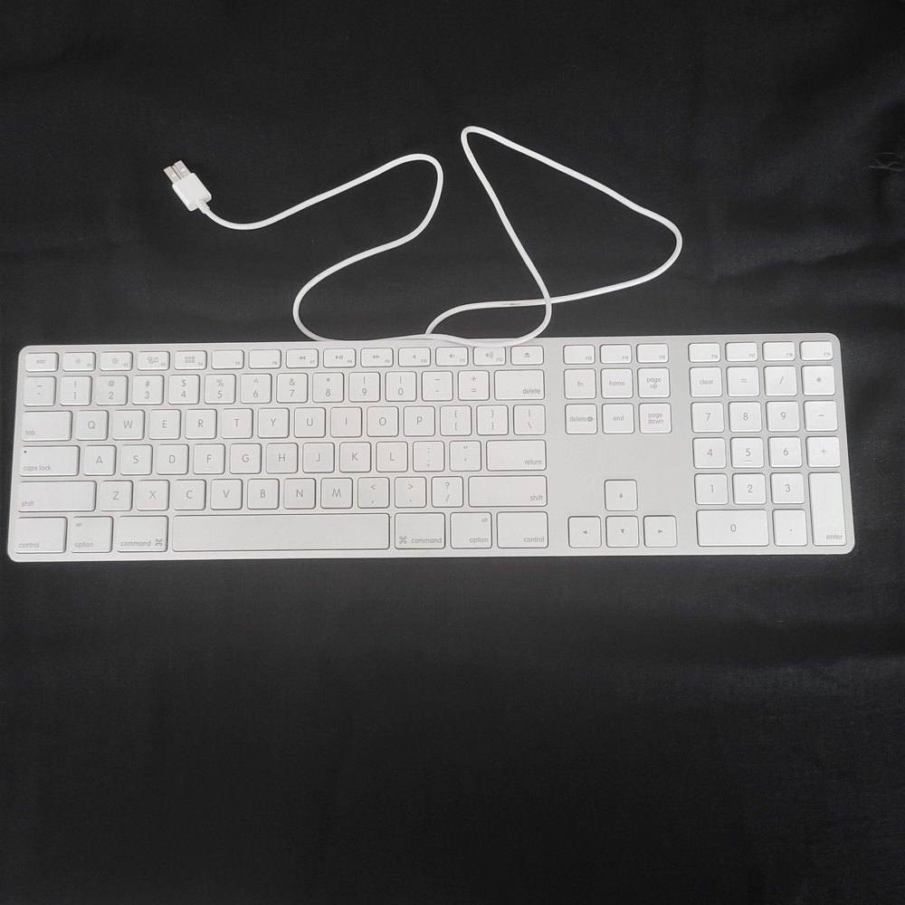 Apple A1234 Wired Aluminum Keyboard With Numeric Keypad